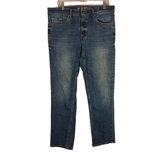 Devil-Dog jeans mens 32x30 blue denim slim fit straight leg medium wash DD3001